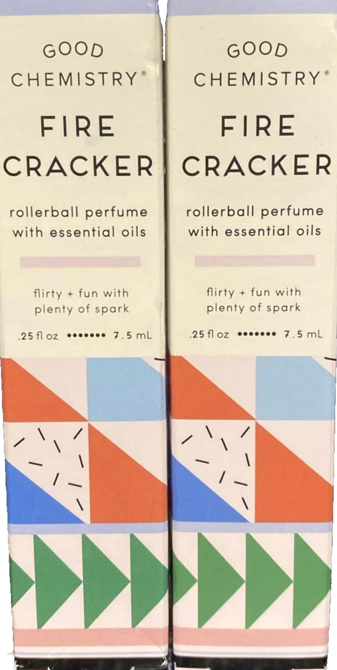 ~X2 Good Chemistry Fire Cracker Scent EPRollerball 7.5 ML/0.25 fl oz Each ~